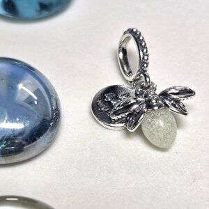 Authentic Pandora Glow In The Dark Firefly Charm Sterling Silver Dangle Bead